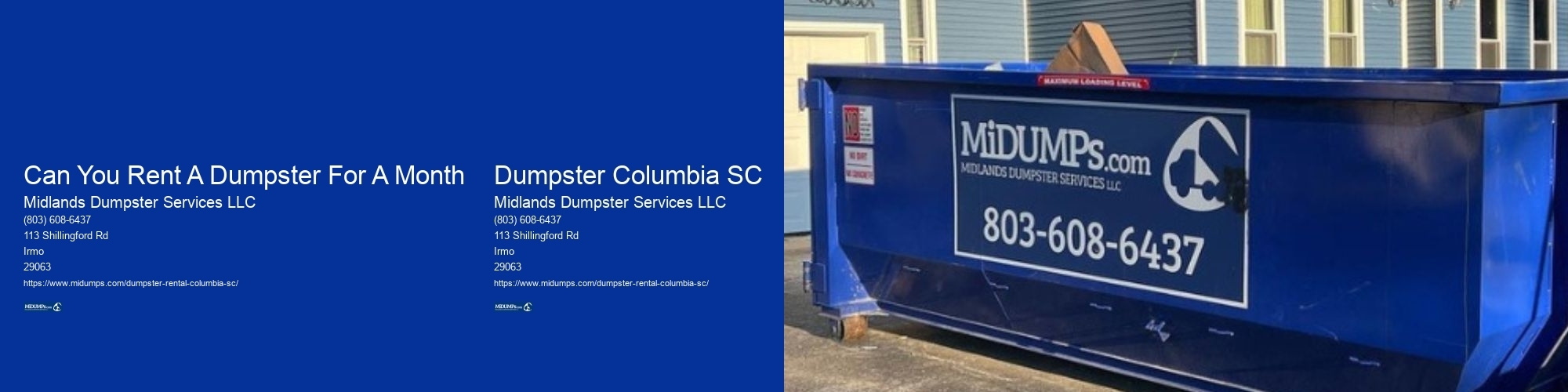 Columbia Dumpster Rental