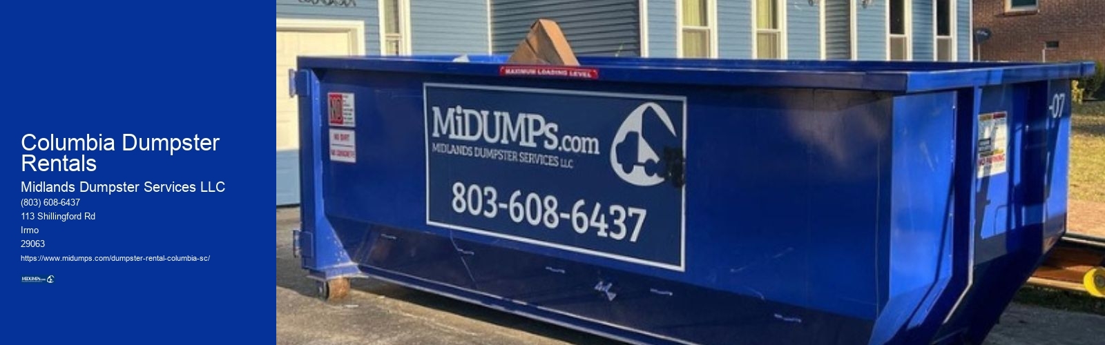 Columbia Dumpster Rentals