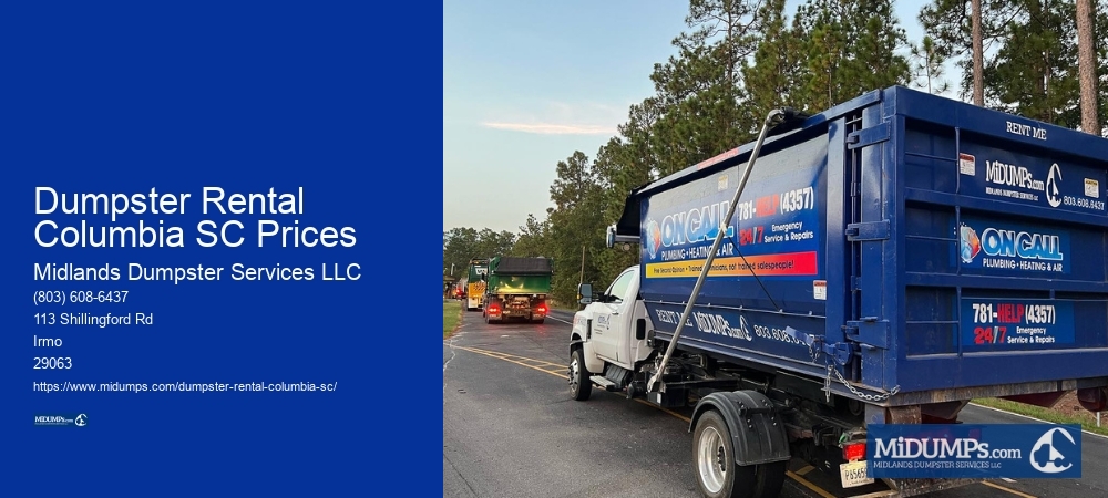 Dumpster Sizes Columbia SC