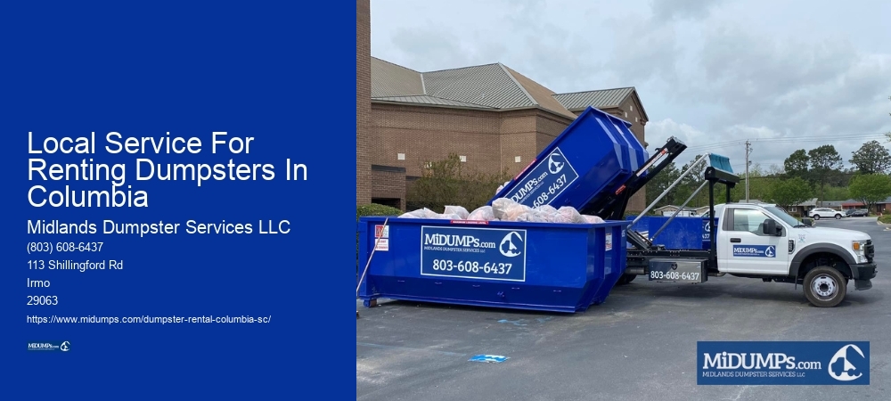 Dumpster Rental Columbia SC Prices