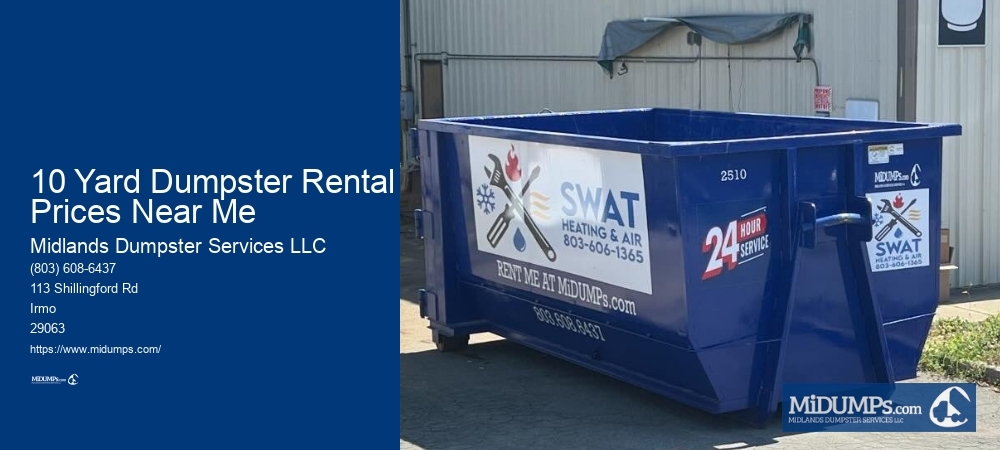 Roll Off Dumpster Columbia SC Price