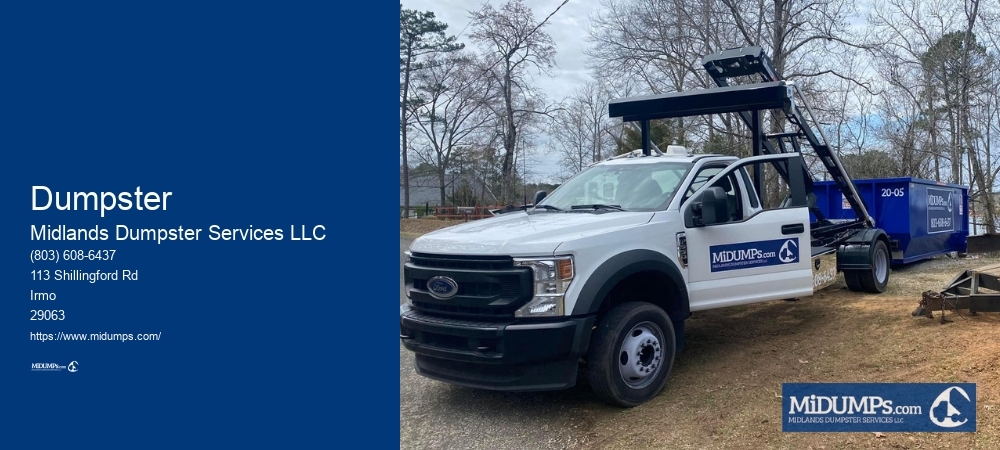 Roll Off Dumpster Columbia SC Price