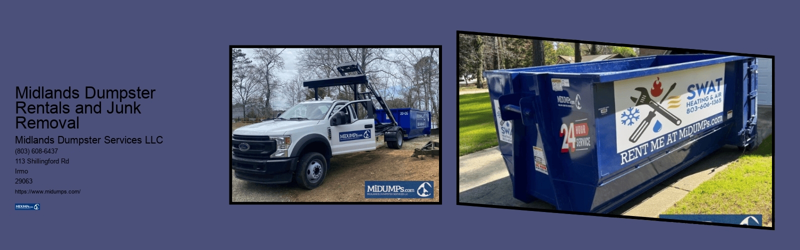 Midlands Dumpster Rentals and Junk Removal