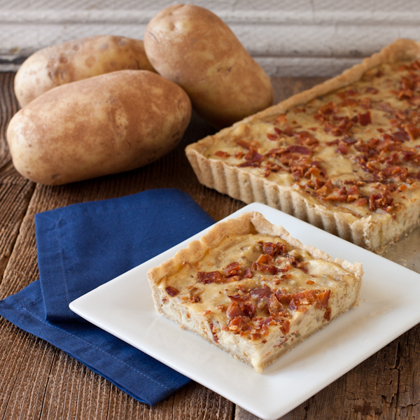 Idaho® potato tart Crispy bacon Shallots