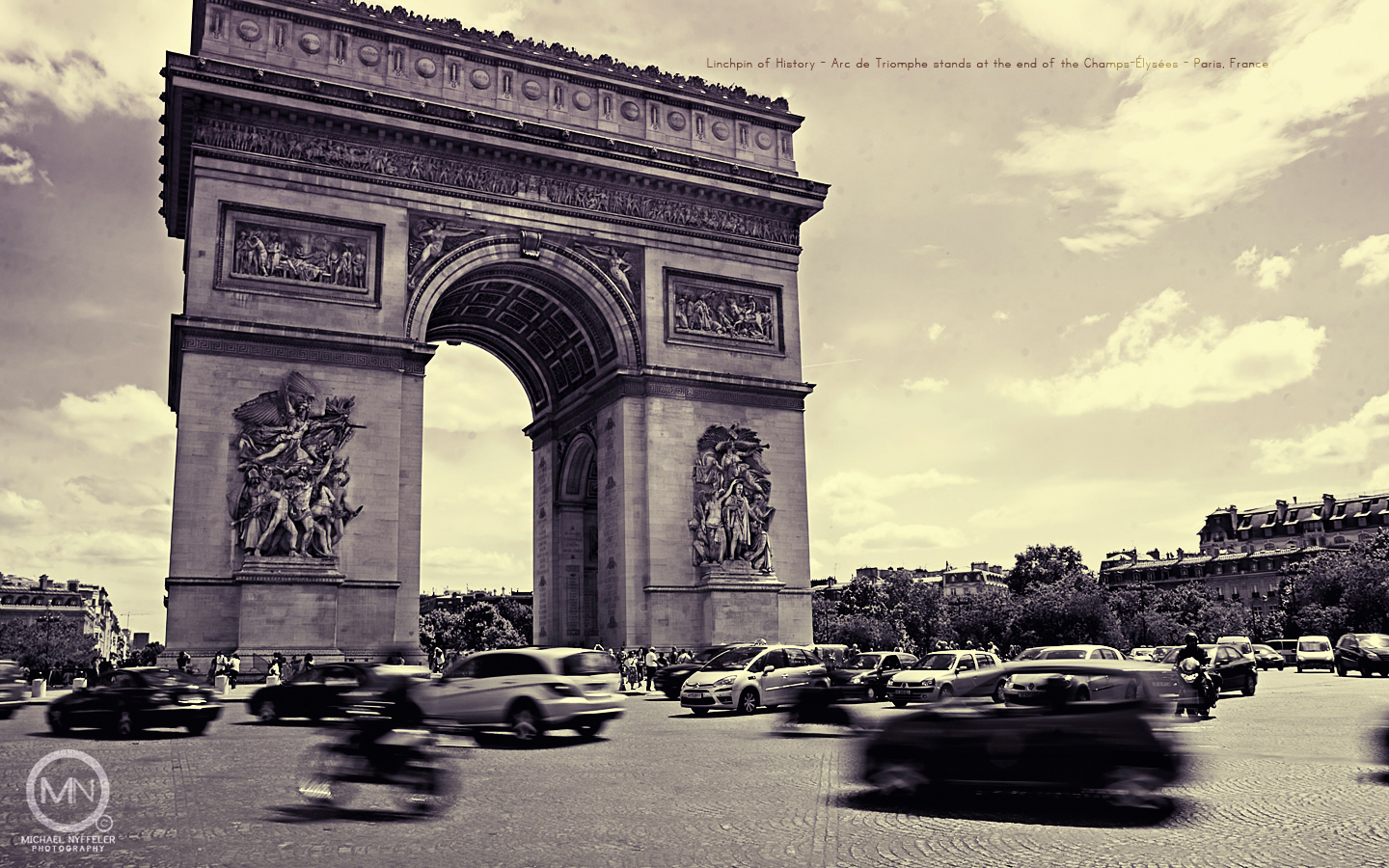 Linchpin+of+History+ +Arc+de+Triomphe+ +Paris%2C+France ⇥Downloads