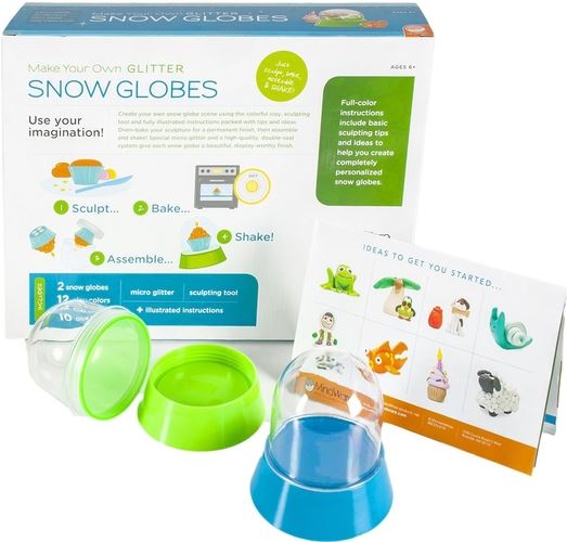 Make Your Own Glitter Snow Globe Kit Mind Games Canada