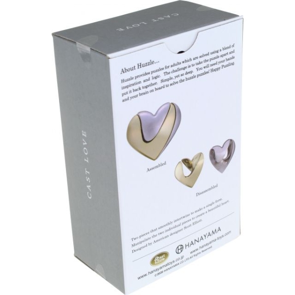 Hanayama Cast Love Brain Teaser Puzzle Mind Games Canada
