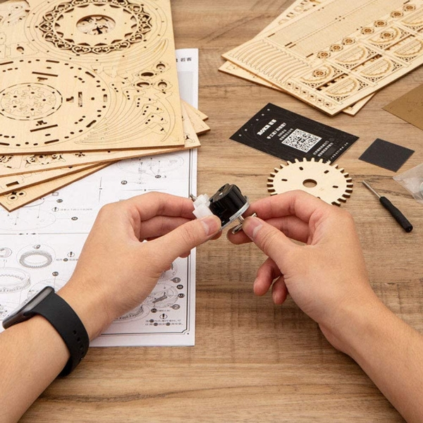 ROKR 3D Puzzle In Legno Modellini Da Costruire Wooden Puzzle Lanterna - Foto 8