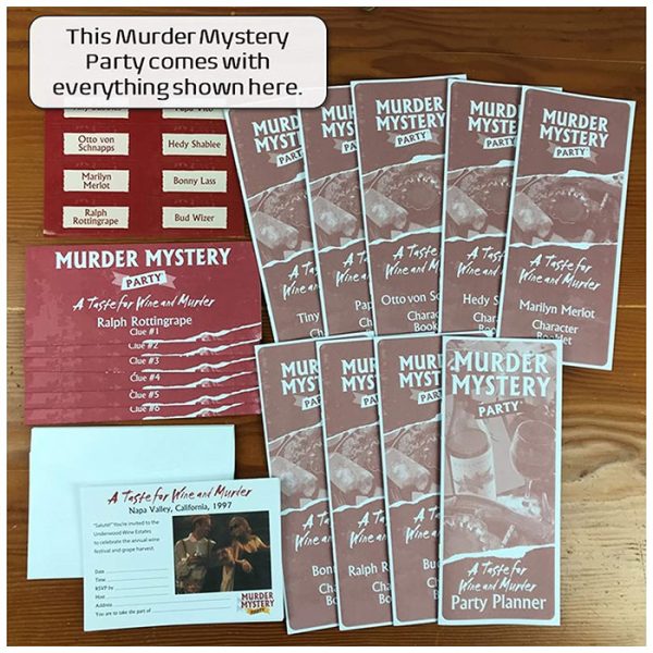 Murder Mystery Party A Taste For Wine & Murder Mind