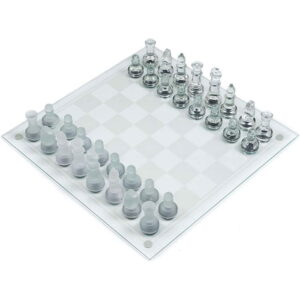 Chess Set Glass 35x35 cm