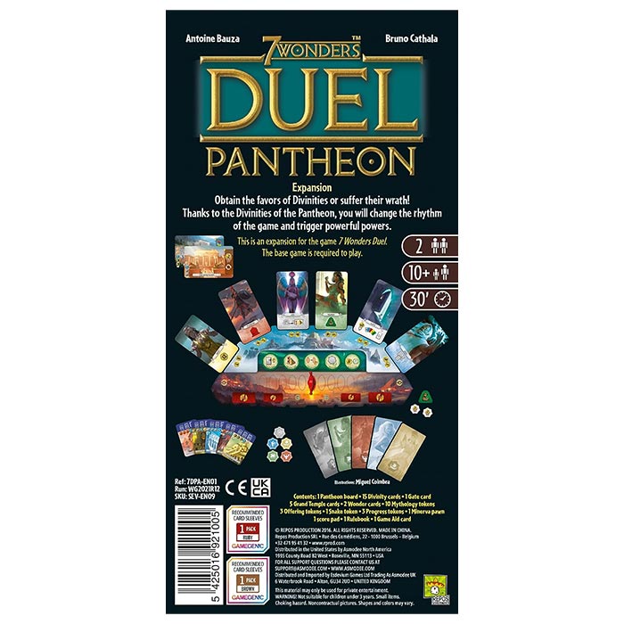 7 Wonders Duel Pantheon Board Game | Mind Games Canada