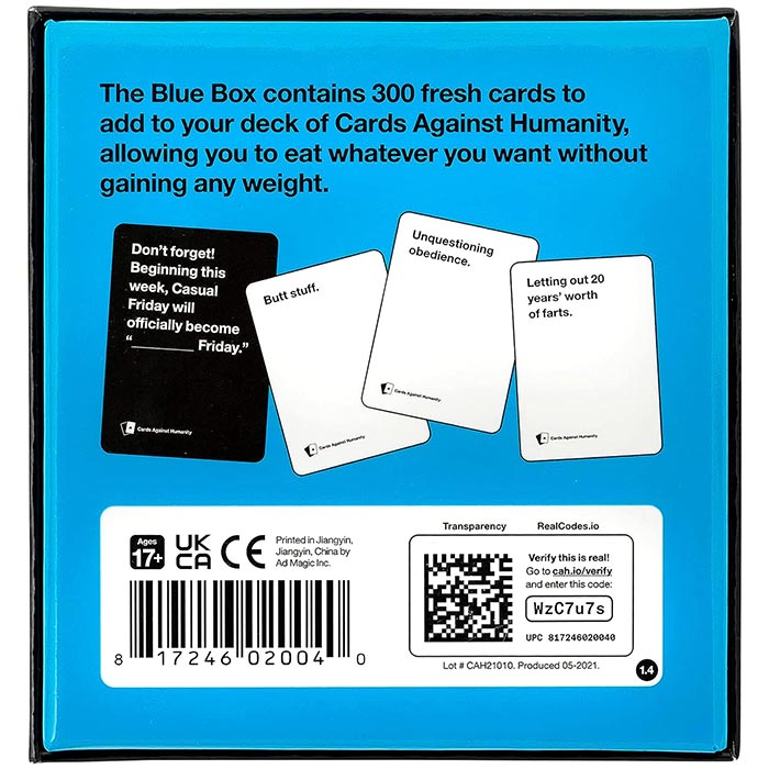 Cards Against Humanity Blue Box Mind Games Canada