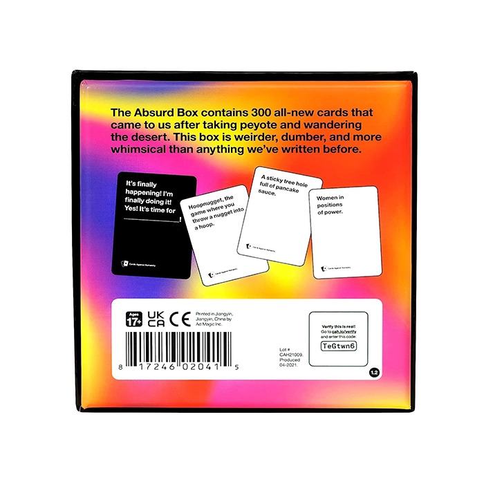 Cards Against Humanity Absurd Box Mind Games Canada