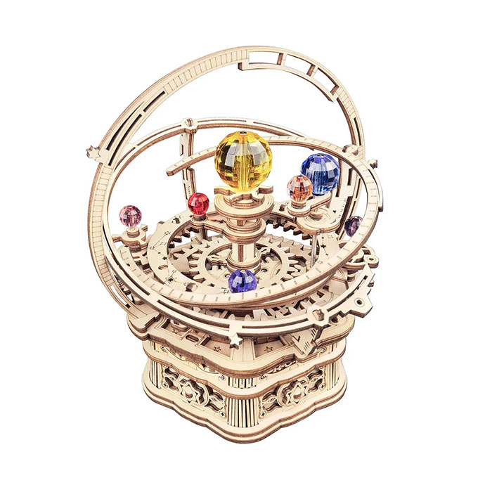 3DWP STARRY NIGHT ORRERY MUSIC BOX