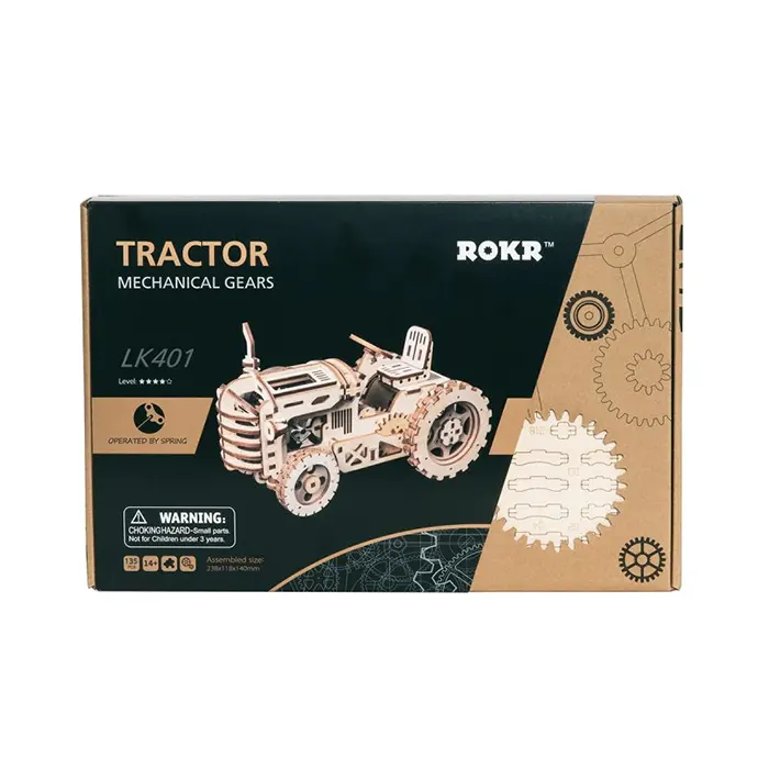 3D Wooden Puzzle Tractor