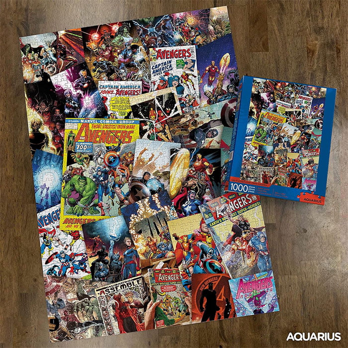 Aquarius Marvel Avengers Collage 1000 Piece Jigsaw Puzzle Mind