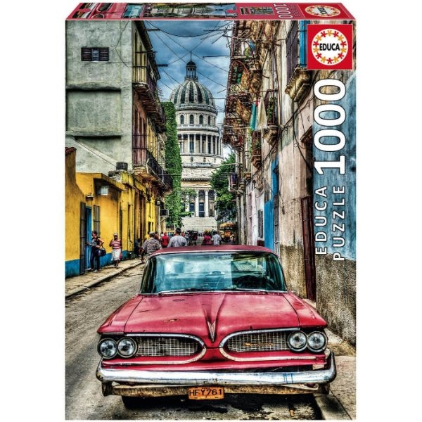 Retro Car Havana 1000 Pieces Jigsaw Puzzle