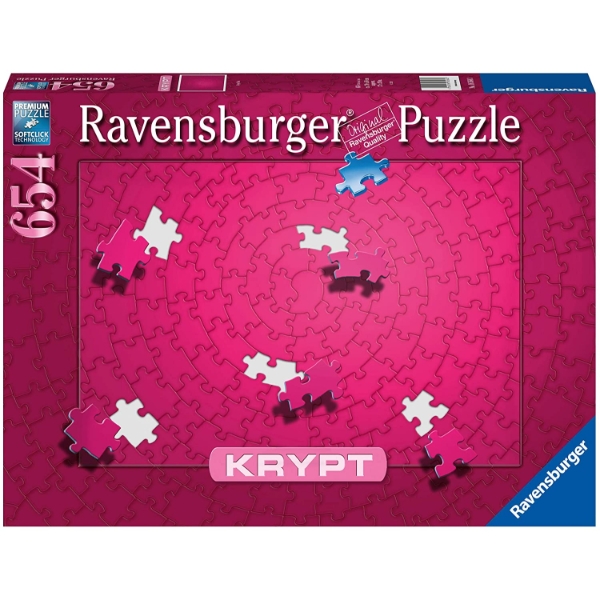 Ravensburger Krypt Pink Impossible 654 Pieces Jigsaw Puzzle