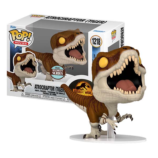 Funko Pop! Jurassic World Dominion Atrociraptor Tiger Specialty Series
