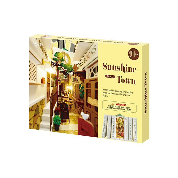 3D Wooden Puzzle Sunshine Town | Mind Games Canada