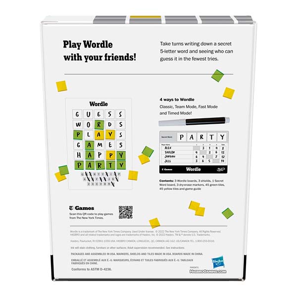 Hasbro Wordle The Party Game For 24 Players Mind Games Canada