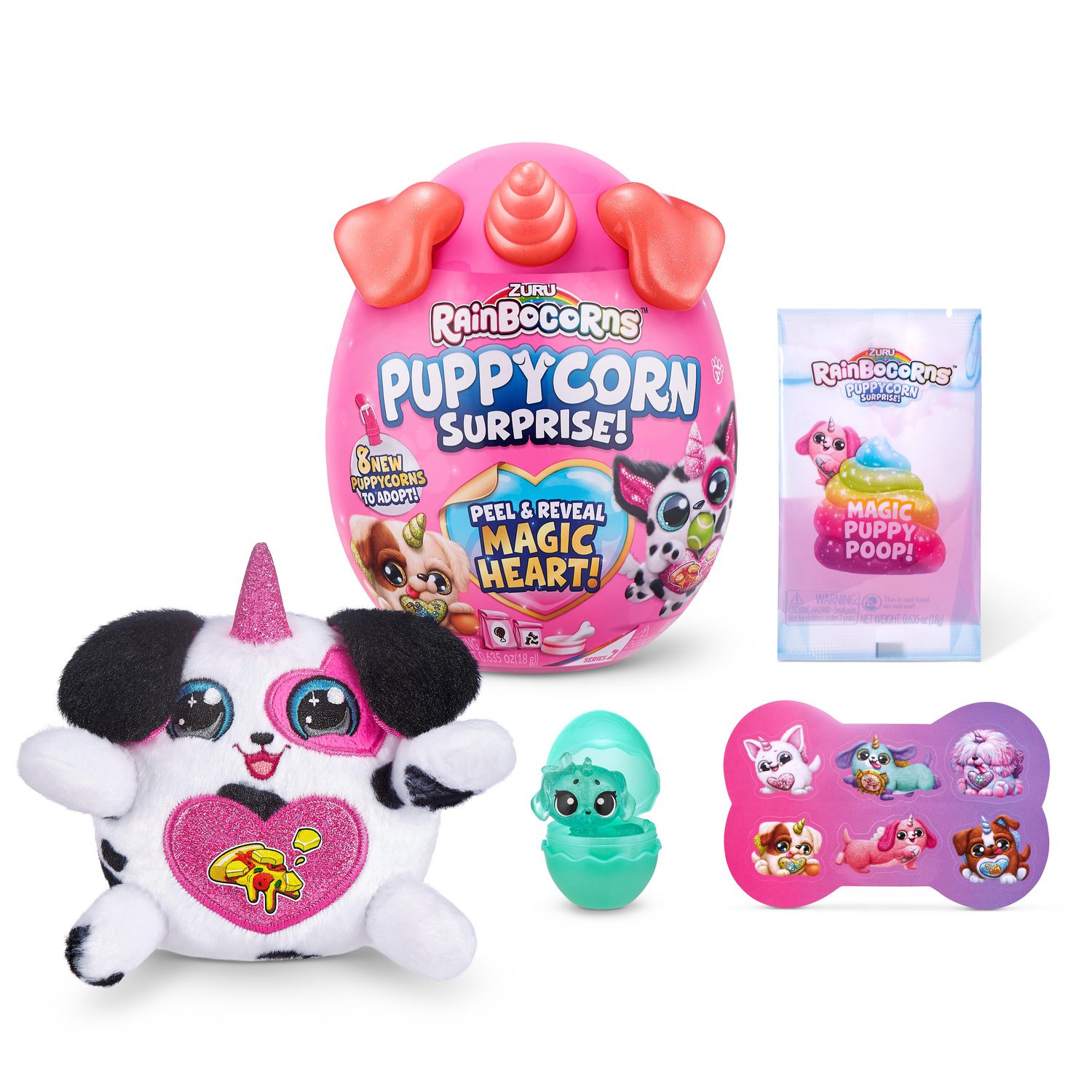 Rainbocorns Sparkle Heart Surprise Series Puppycorn Surprise