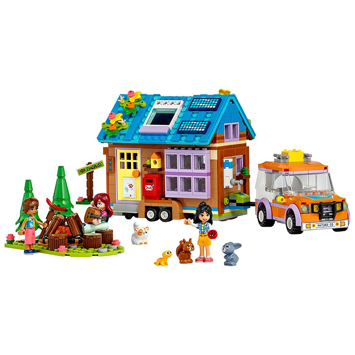 LEGO Friends Mobile Tiny House, Forest Camping Opening Dollhouse