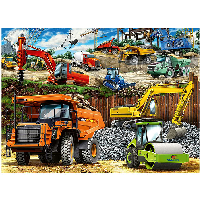 Ravensburger Construction Vehicles 100 Piece Puzzle Mind Games Canada
