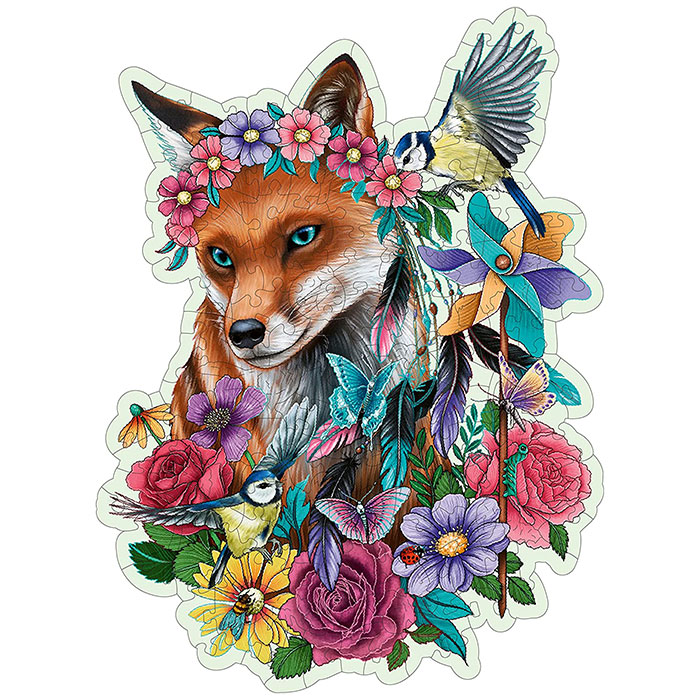 Ravensburger Colorful Fox 150 Pieces Wooden Jigsaw Puzzle | Mind Games ...