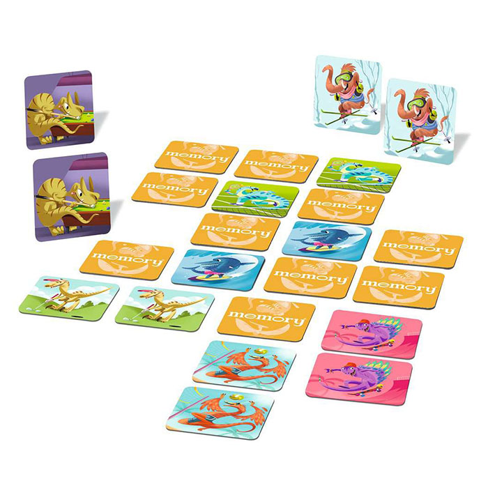 Ravensburger Memory Dinosaur Sports Card Game Mind Games Canada