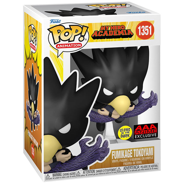 Funko Pop! Fumikage Tokoyami Fallen Angel My Hero Academia Glow-in-the-Dark