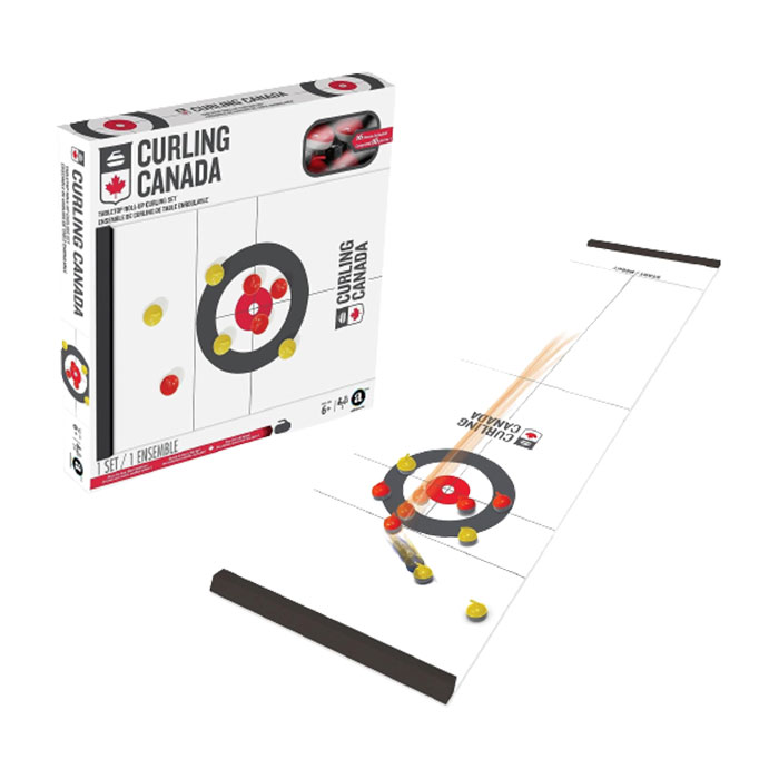 Ambassador Curling Canada Tabletop RollUp Curling Set Mind Games Canada