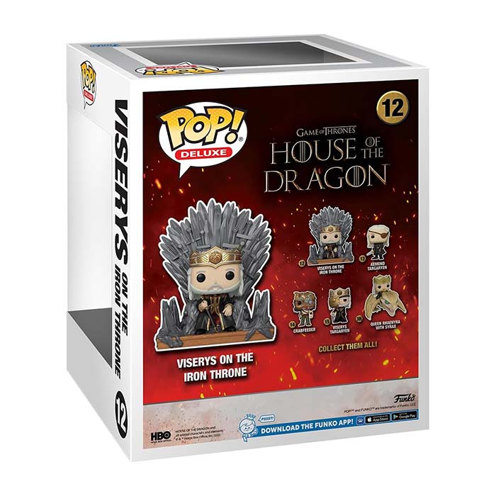 Funko Pop! Deluxe House Of The Dragon Viserys On The Iron Throne