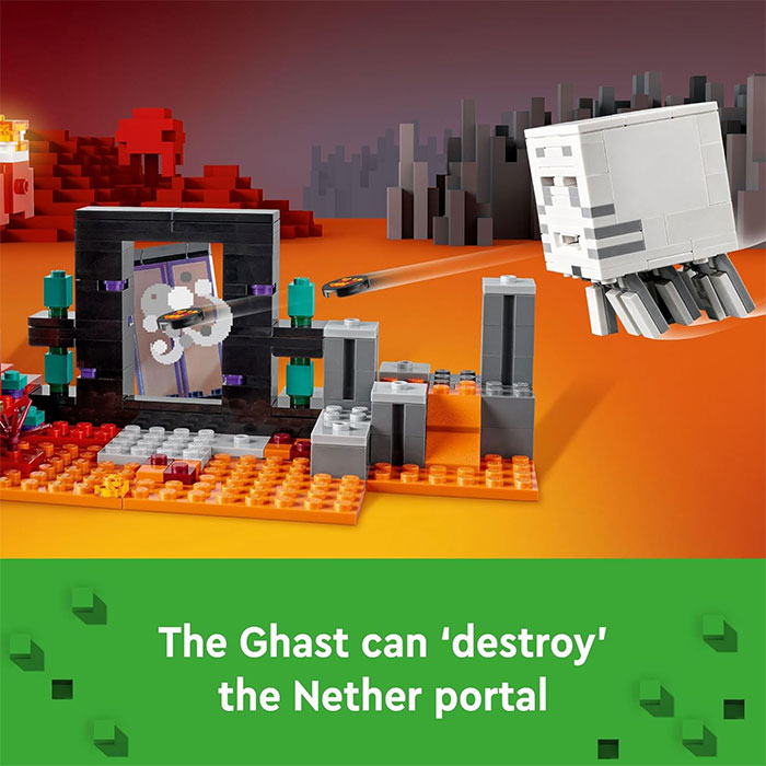 LEGO Minecraft The Nether Portal Ambush Adventure Set