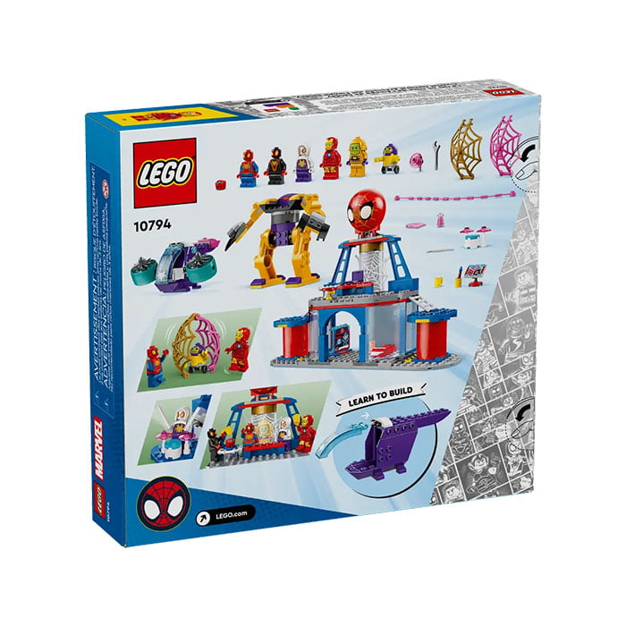 LEGO Spiderman Team Spidey Web Spinner Headquarters - 193 Pieces | Mind ...