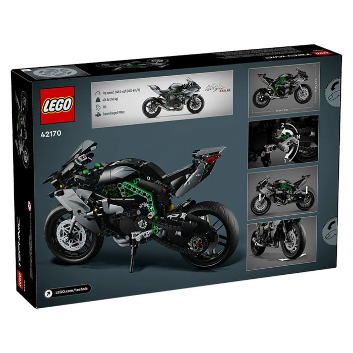 LEGO Technic Kawasaki Ninja H2R Motorcycle - 643 Pieces | Mind