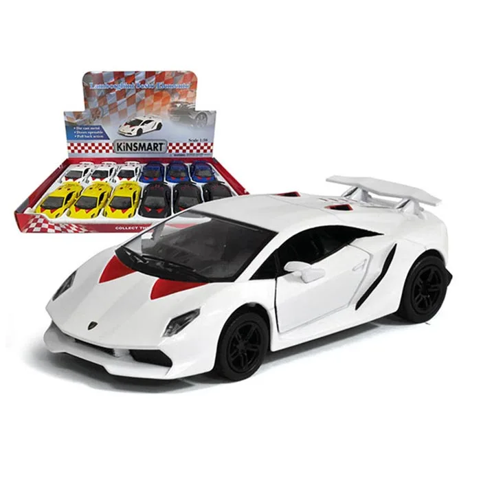 Modèle Voiture Lamborghini Sesto Elemento Blanc 1/38 Kinsmart - Jouet Neuf