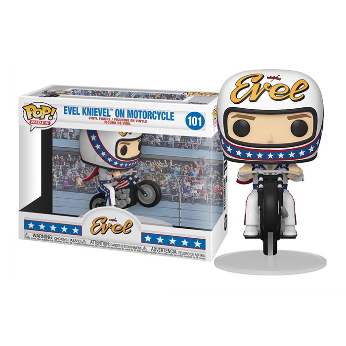 Funko Spielfigur POP Icons: Evel Knievel mit Umhang und Hülle