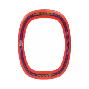 Aerobie Pro Blade Throw Ring The Aerobie Pro Blade Self Leveling Throw Ring is an innovative flying toy designed for both right and left-handed throwers. Its self-leveling technology makes it easy to throw and catch, perfect for games like ultimate frisbee and disc golf. With a comfortable ring-like shape and an open center for customization, it offers endless outdoor fun for family and friends.