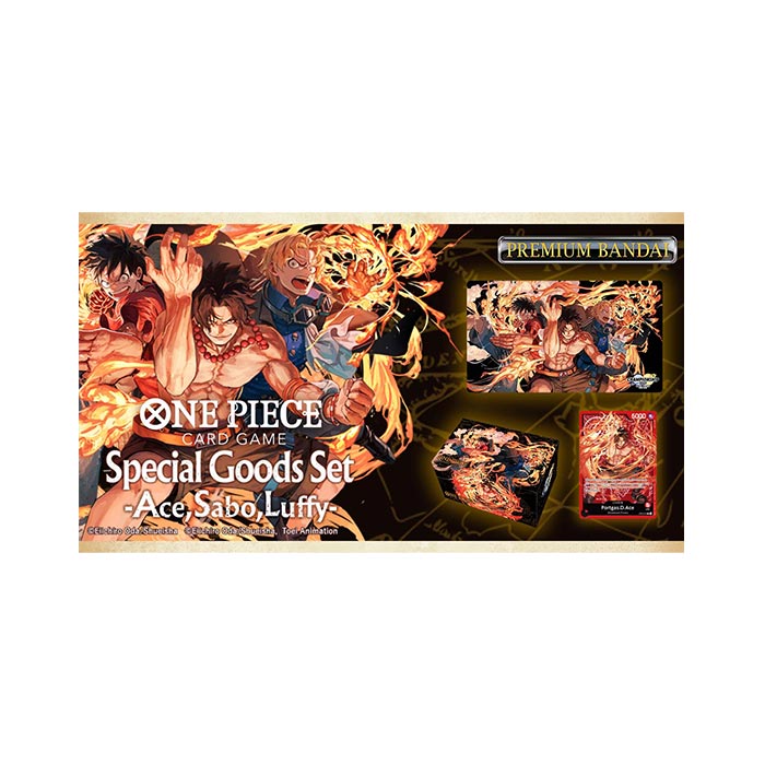 one piece card game special goods set ace sabo luffy Ace, Sabo, Immerse yourself in the adventure of One Piece with these special edition memorabilia Bandai One Piece Card Game