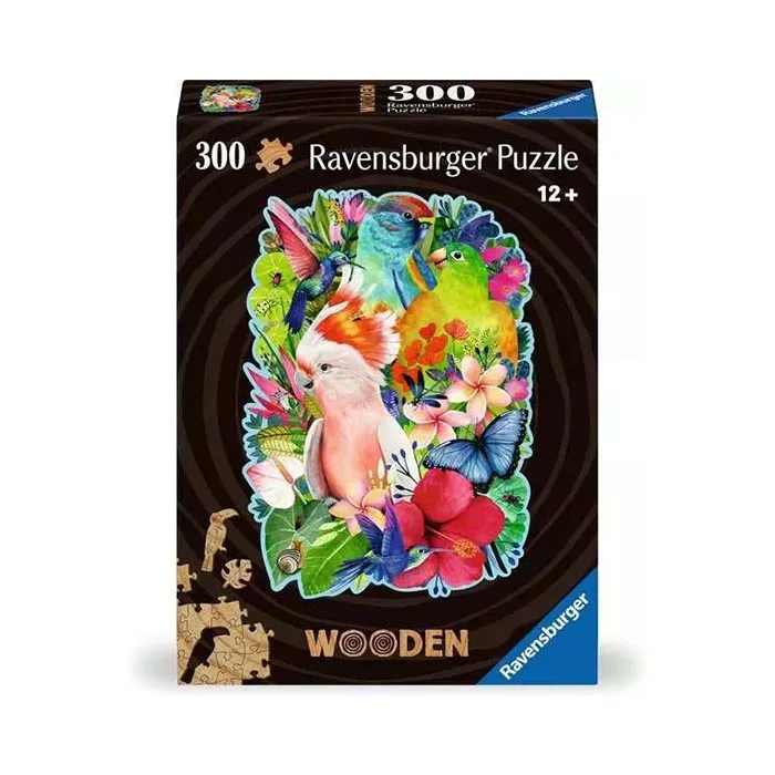 Puzzle De Madera Ravensburger Wednesday – 300 Piezas Irregulares + 25 Figuritas De Madera