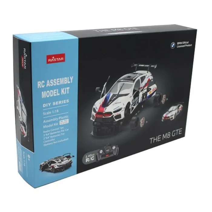 Remote Controlled BMW M8 GTE 1:18 Model Kit - 66 Pieces | Mind