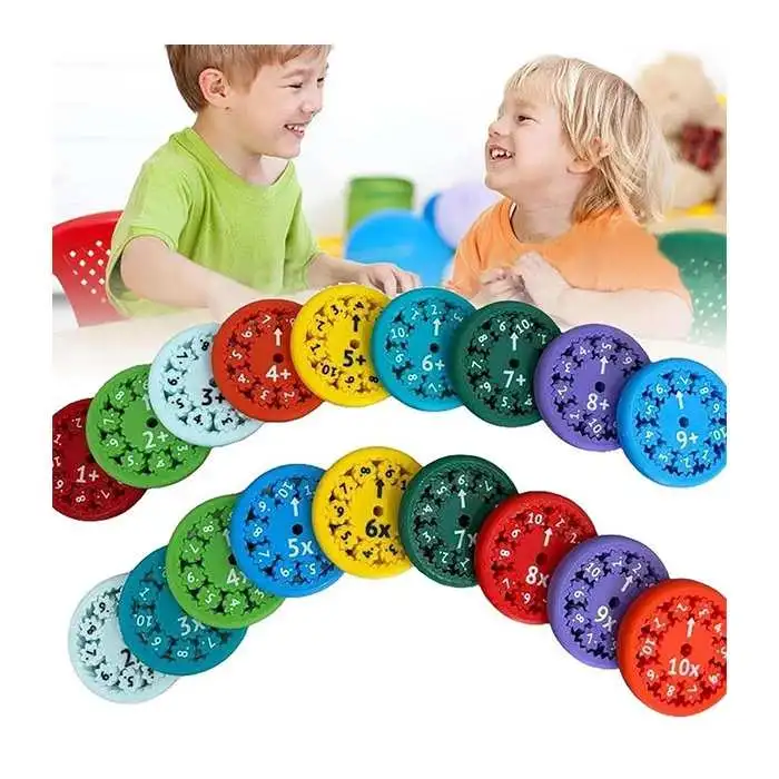 Fidget Spinners Math Assorted colours 9 Pieces (Random Pick)
