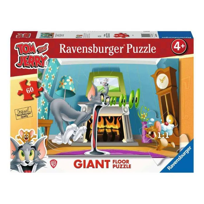 Ravensburger Tom And Jerry Giant Floor 60 Piece Jigsaw Puzzle | Mind ...