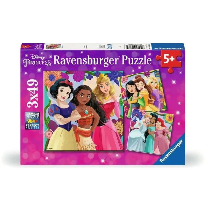 Ravensburger Disney Princess 3 Pack 49 Piece Jigsaw Puzzle | Mind Games ...