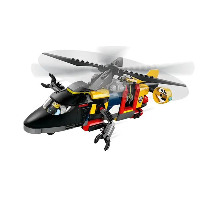 LEGO City Helicopter Fire Truck And Submarine Remix 874 Pieces