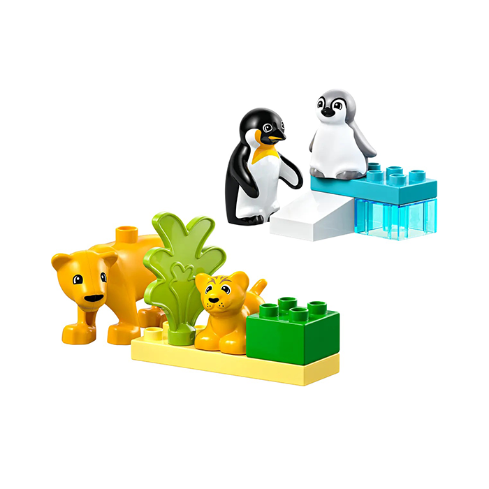 LEGO Duplo Wild Animal Families Penguins And Lions 10 Pieces