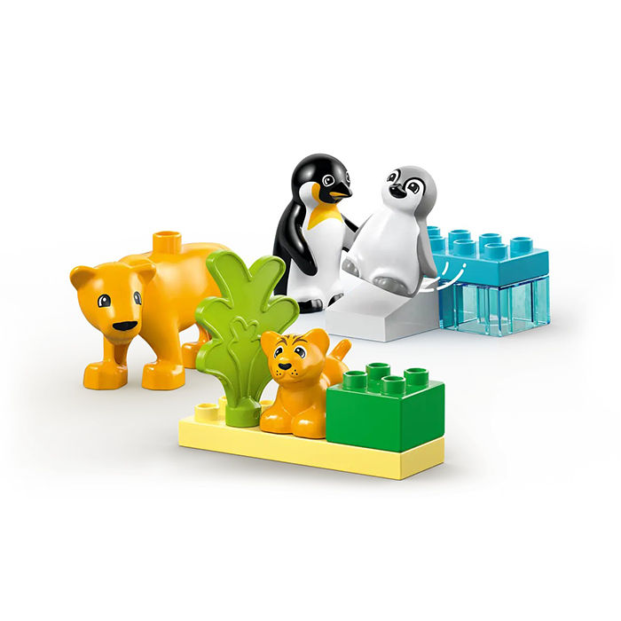 LEGO Duplo Wild Animal Families Penguins And Lions 10 Pieces