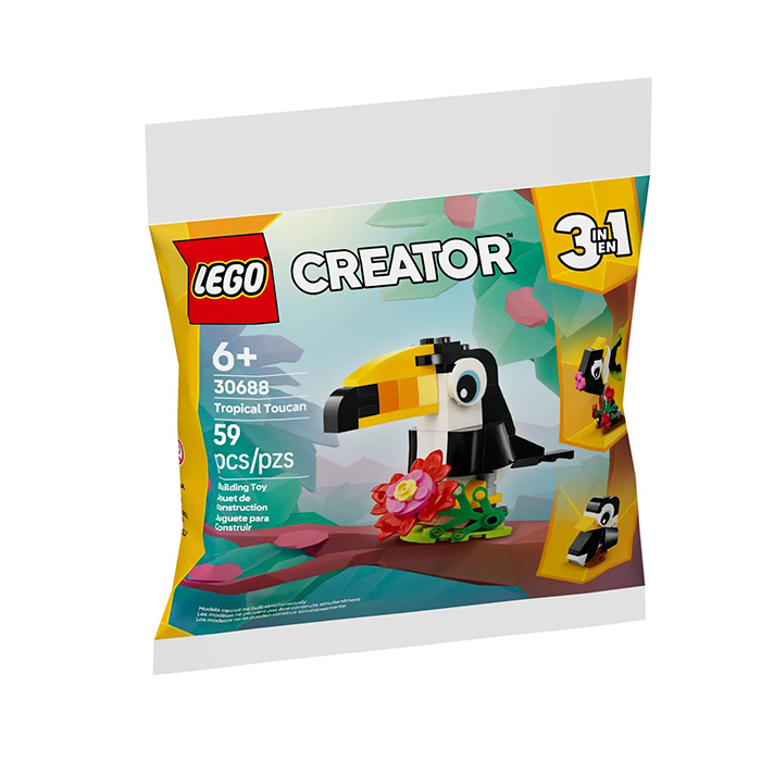 LEGO Creator 3 In 1 Tropical Toucan 59 Pieces