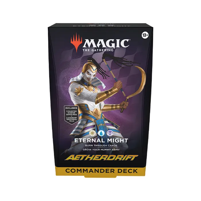 永劫なる力　Eternal Might Commander Deck Magic: The Gathering Aetherdrift Commander Deck Bundle - 2 of Each